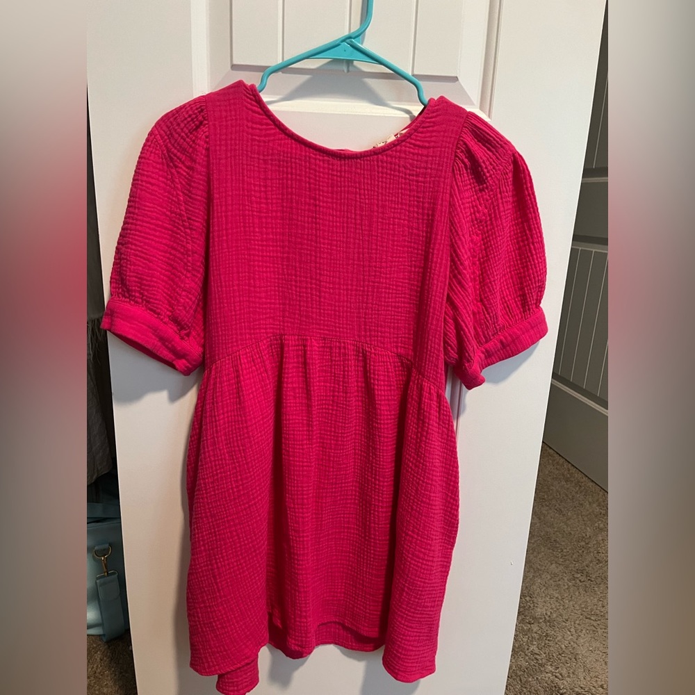 pink babydoll dress